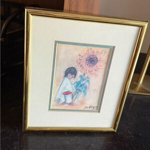 Ted DeGrazia framed art “sunflower”